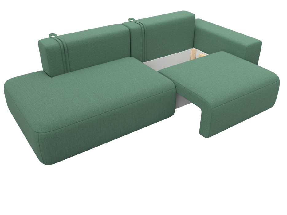 Диваны еврокнижки, Диван прямой Лига-036 НПБ Модерн подлокотник справа, рогожка Амур