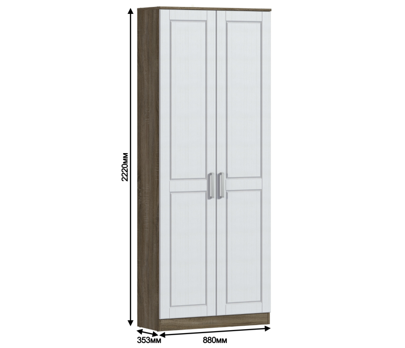 Шкафы распашные, Шкаф Илона (Прованс) СБ-2632