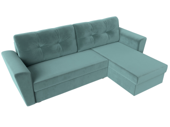 Угловой диван Амстердам Лайт правый угол, велюр