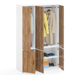 Глубокий шкаф платяной и пенал для одежды Лидер-8