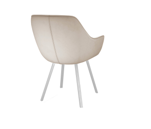 Стул Dikline 252М с поворотным механизмом (микровелюр/опоры белые)