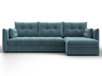 Диван угловой Лига-100 НПБ угол универсальный, велюр SEVEN