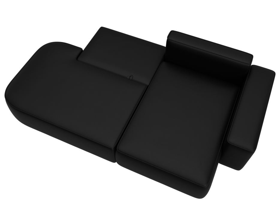 Диваны угловые в гостиную, Диван угловой Лига-065 угол правый, экокожа GRIFON