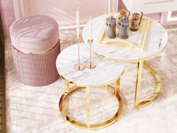 Набор журнальных столиков STOOL GROUP Селена 60 и 45 см