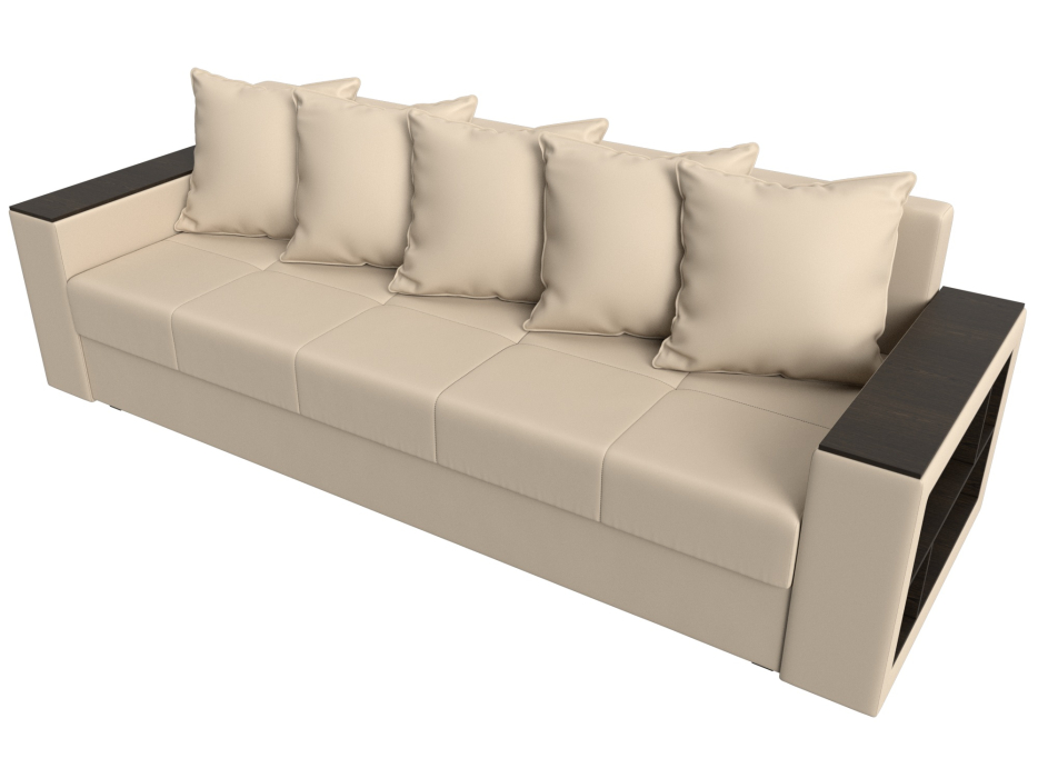 Диваны кровати со спальным местом, Диван прямой Дубай Лайт, экокожа