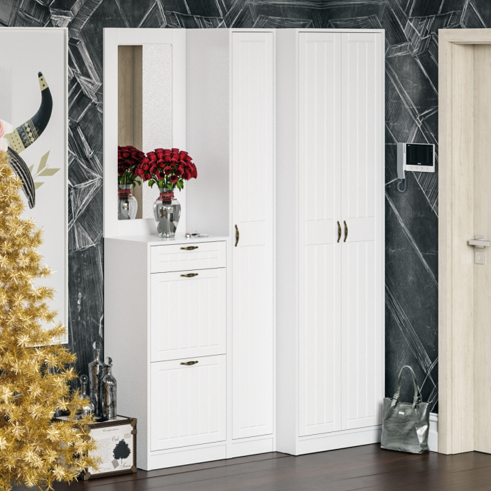 Шкафы пеналы, Пенал П-6 МДФ фрезеровка прованс