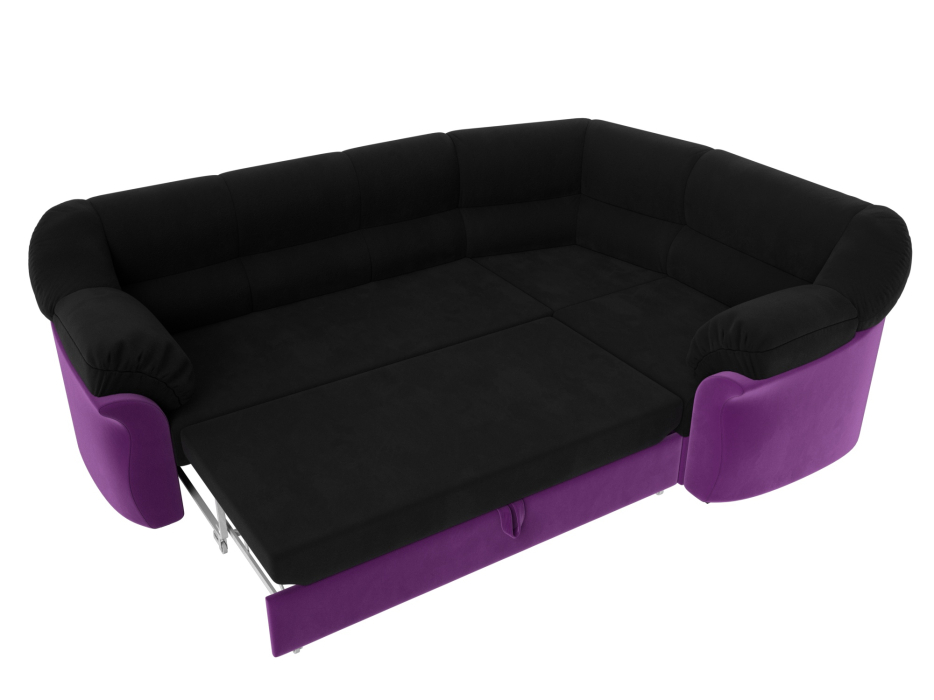 Диваны угловые в гостиную, Диван угловой Карнелла правый угол, микровельвет