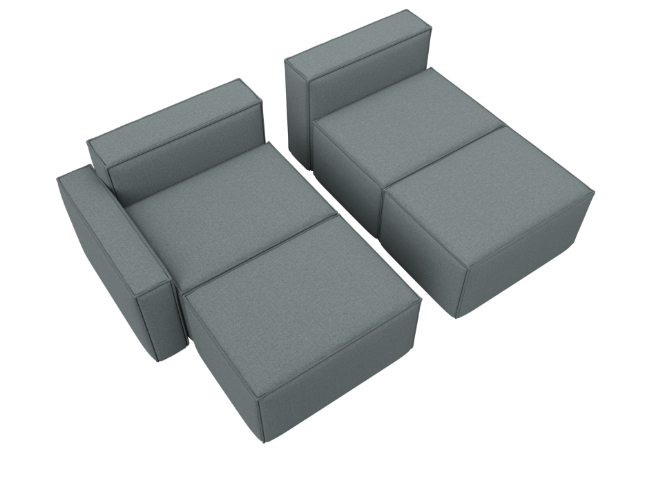 Диваны угловые в гостиную, Диван угловой модульный Лига-063 угол левый, рогожка Амур