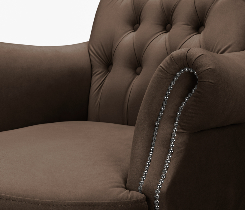 Кресло для отдыха, Кресло дизайнерское Бостон, микровелюр