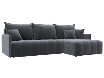 Диван угловой Лига-054 НПБ угол универсальный, велюр SEVEN