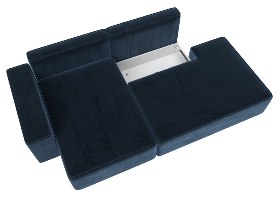 Диваны угловые в гостиную, Диван угловой Лига-079 угол левый, велюр TOWER