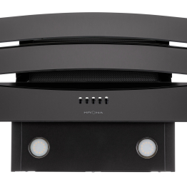 Вытяжка кухонная INGA 600 black push button