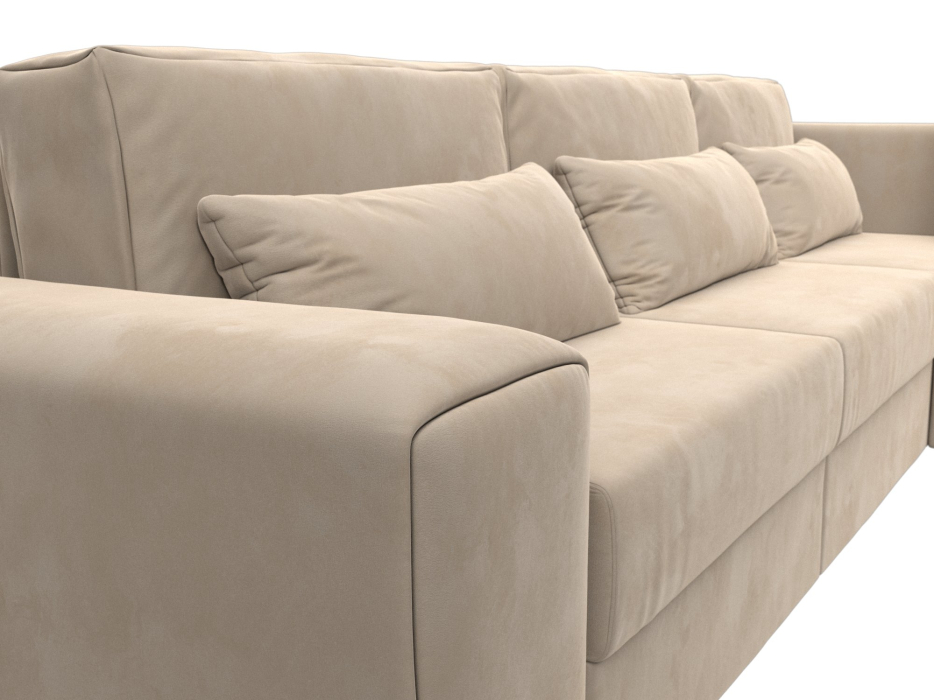 Диваны угловые в гостиную, Диван угловой Лига-008 Long правый, велюр