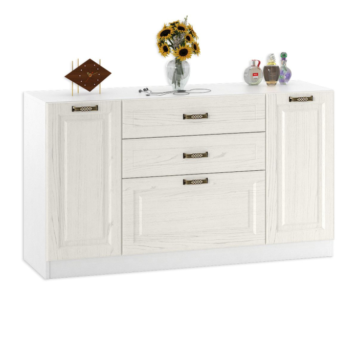 Комоды, Широкий комод Ливерпуль с зеркалом