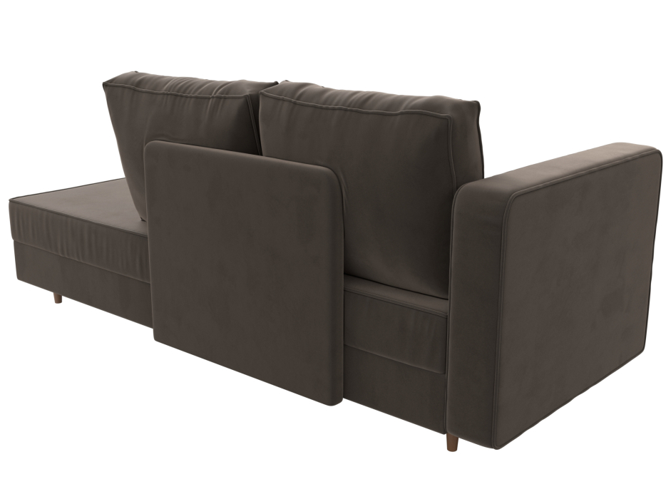 Кушетка кровать, Кушетка Прайм, велюр, левый угол