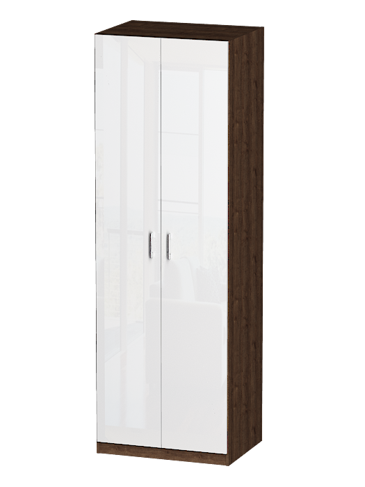 Шкафы двухстворчатые, Распашной шкаф Лайф с полками 80*60*240 Дуб экспрессив