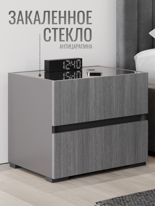 Прикроватные тумбы, Тумба с 2 ящиками выдвижными 52х39х45 см