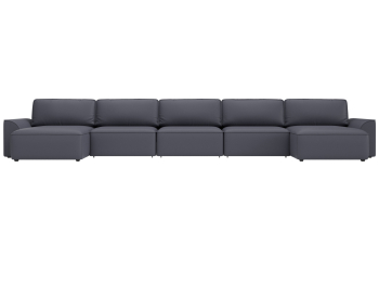 Диван П-образный Лига-048 НПБ МегаЛонг, экокожа GRIFON