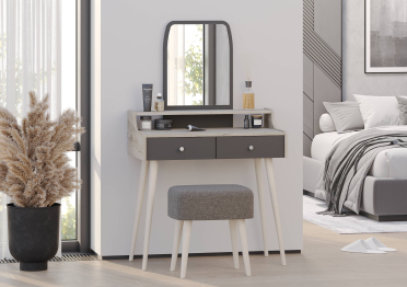 Трюмо с зеркалом и ящиками на ножках 4-25916