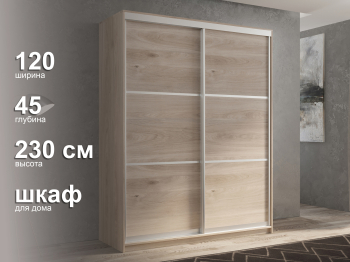 Шкаф-купе 2х дверный Кааппи 4 120х45