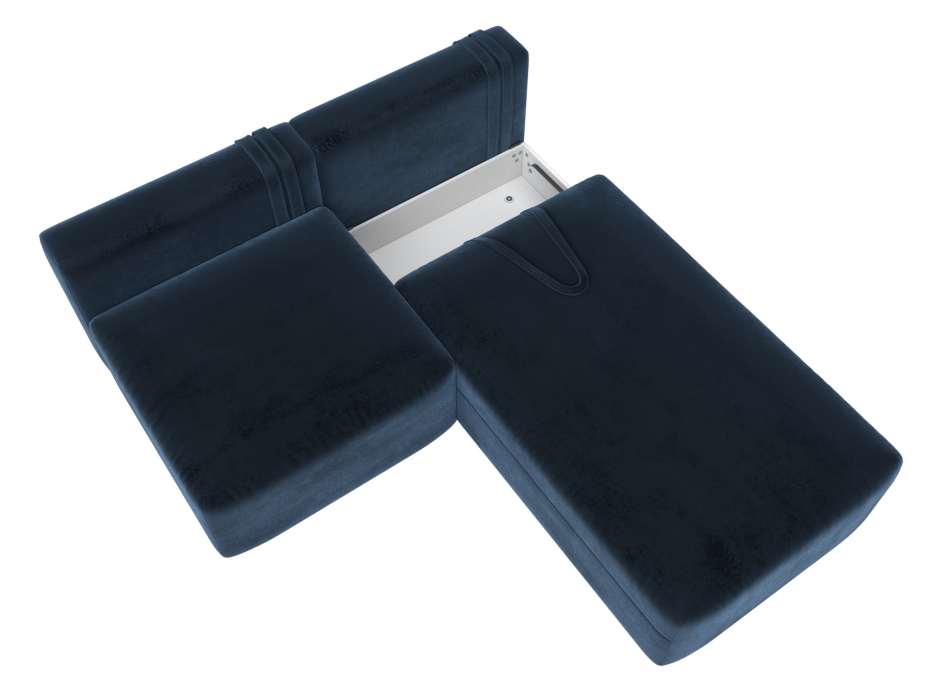 Диваны угловые в гостиную, Диван угловой модульный Лига-060 НПБ угол универсальный, велюр TOWER