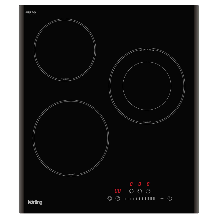 Встраиваемые варочные панели, Варочная панель электрическая Korting HK 43051 B
