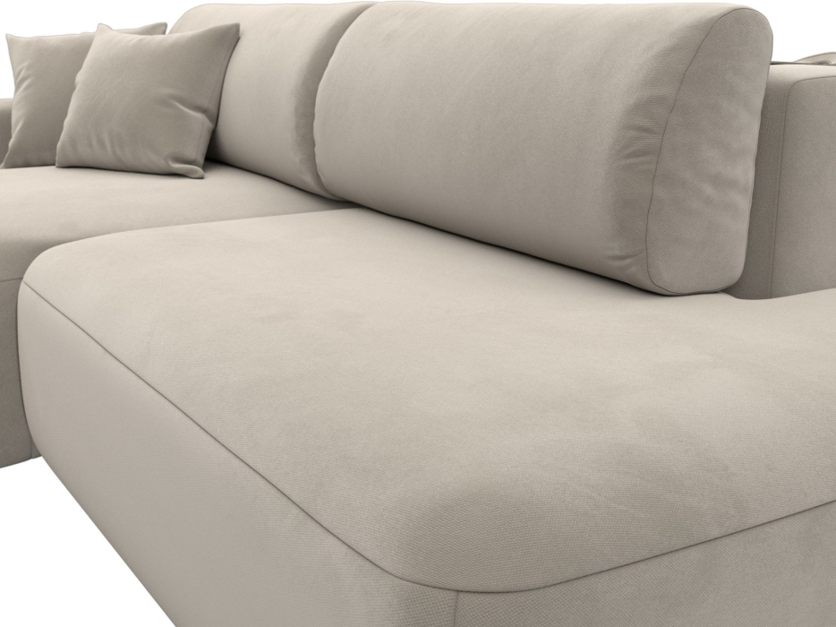 Диваны угловые в гостиную, Диван угловой Лига-036 Модерн левый угол, микровельвет