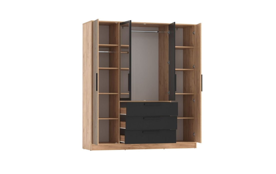 Шкафы распашные, Шкаф для одежды Вегас 83.07 (4х дв.)