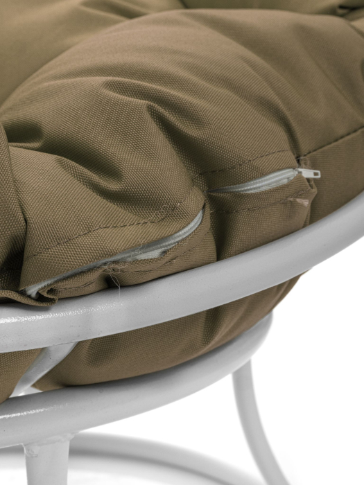 Кресла, Кресло ПАПАСАН мини без ротанга белое