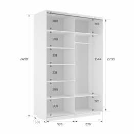 Шкаф-купе Экспресс 2-х дверный Фотопечать Шары Стекла 120х60х240