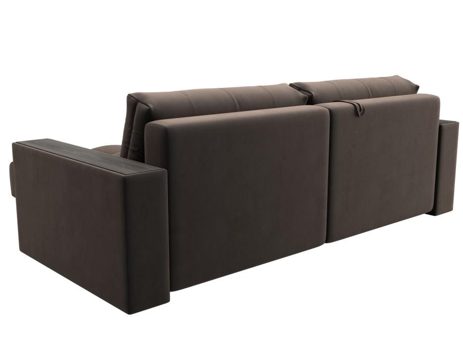 Дизайнерские диваны для гостиной, Диван угловой с декором Лига-049 НПБ, велюр SEVEN