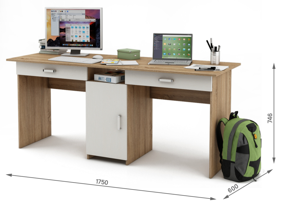 Прямые, Письменный стол Лайт-10Я