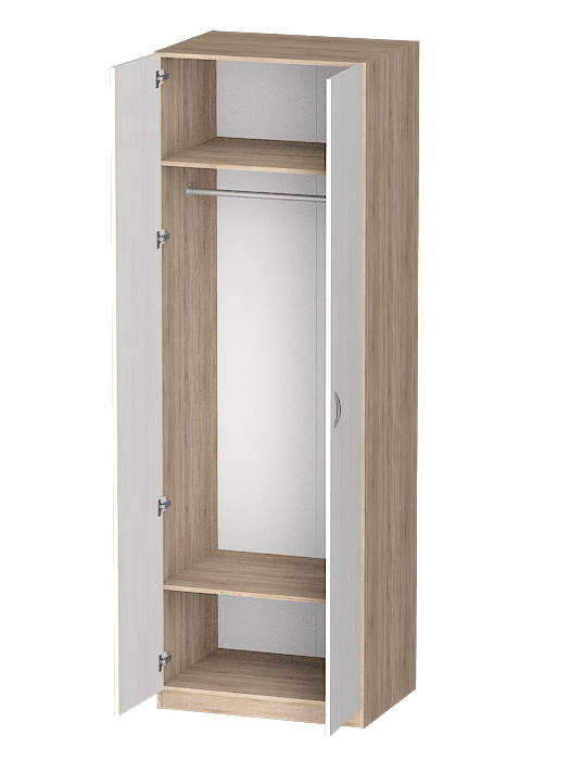Для одежды, Распашной шкаф Лайф для одежды 80*60*240	Дуб сонома
