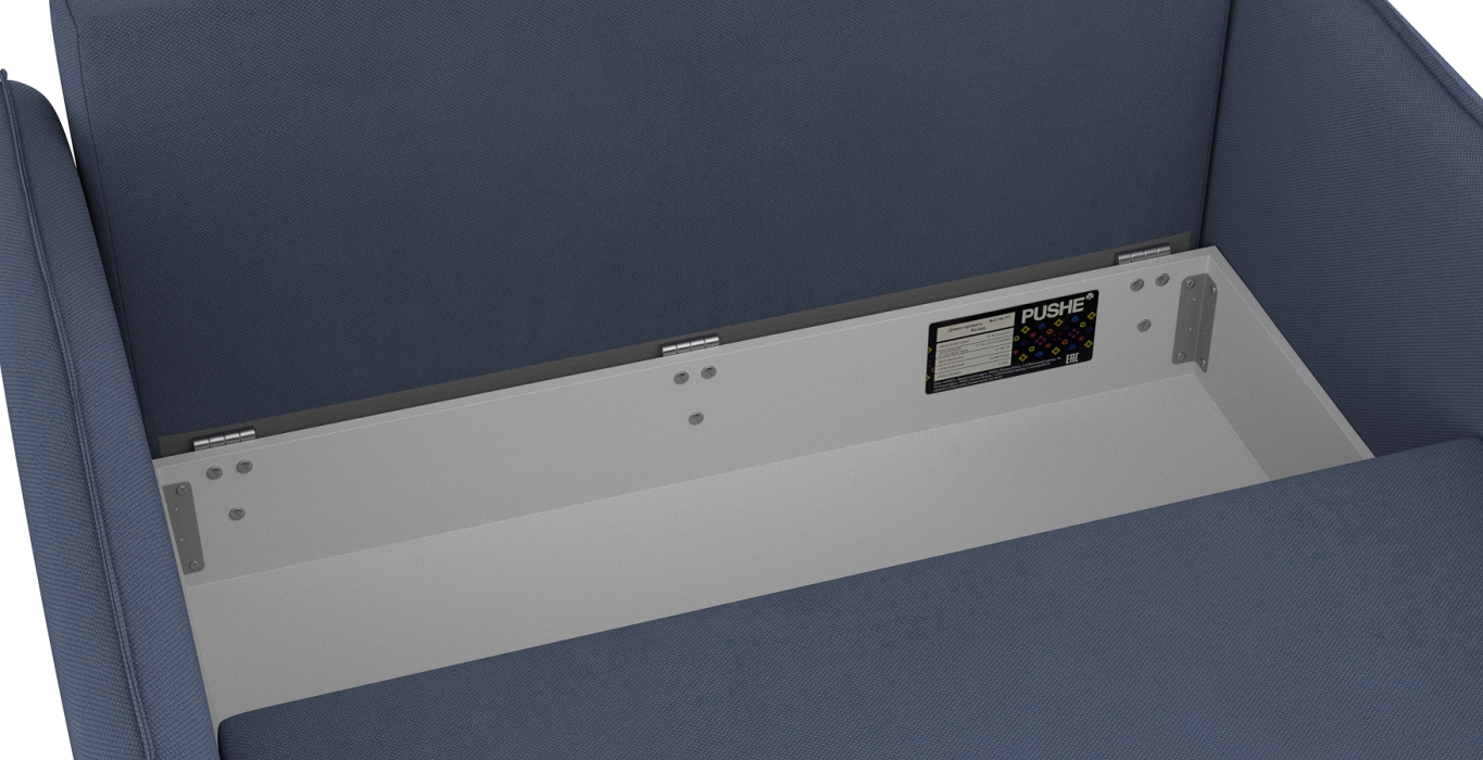 Дизайнерские диваны для гостиной, Диван-кровать Фьорд SMART 120, велюр