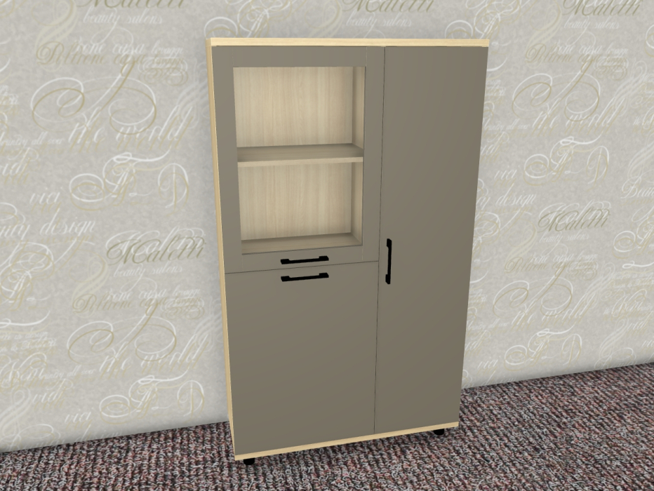 Шкафы распашные, Модульная система Грейс Шкаф ШК-5083  Ясень Асахи