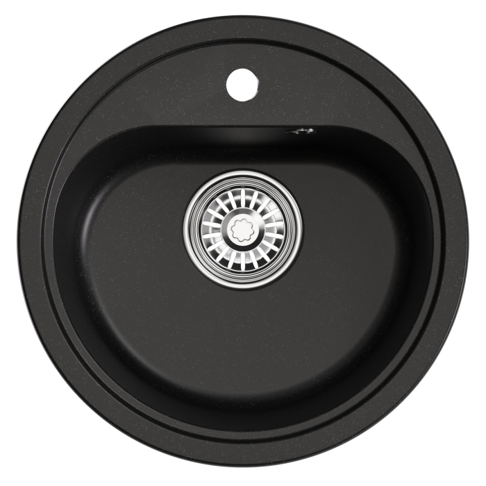 Кухонные мойки, Мойкa ML-GM10 круглая, 440мм (глуб. чаши 180) NEW*