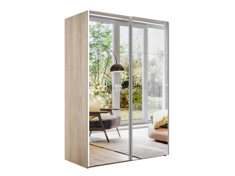 Шкафы-купе 2-х дверные, Шкаф-купе Эста Зеркало+Зеркало 200х66х240