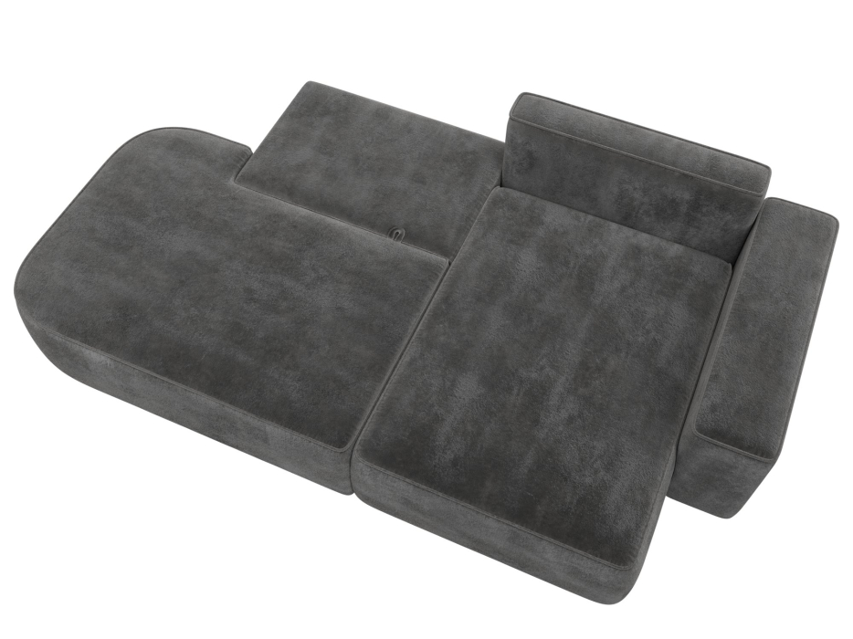 Диваны угловые в гостиную, Диван угловой Лига-065 угол правый, велюр TOWER