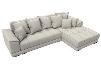 Диван угловой НордСтар правый угол, рогожка Амур