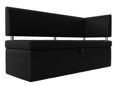 Диваны угловые кухонные, Кухонный прямой диван Стоун с углом правый, экокожа