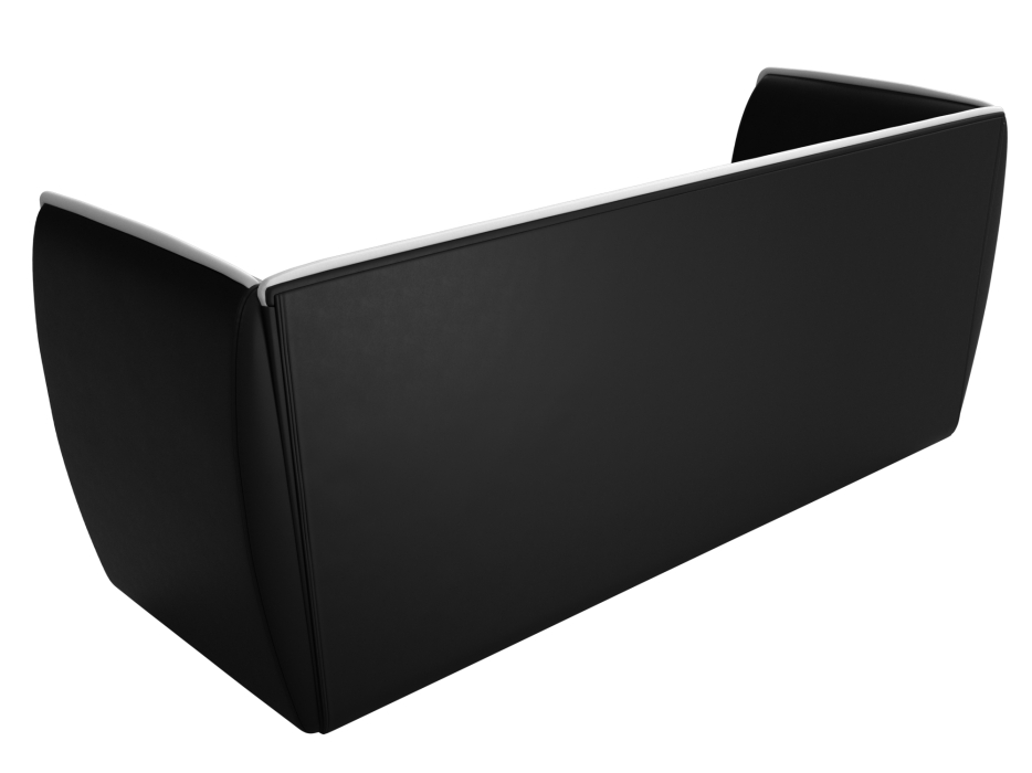 Дизайнерские диваны для гостиной, Прямой диван Бергамо 3-х местный, экокожа