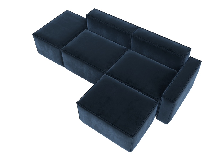 Диваны угловые в гостиную, Диван угловой модульный Лига-063 угол правый, велюр TOWER