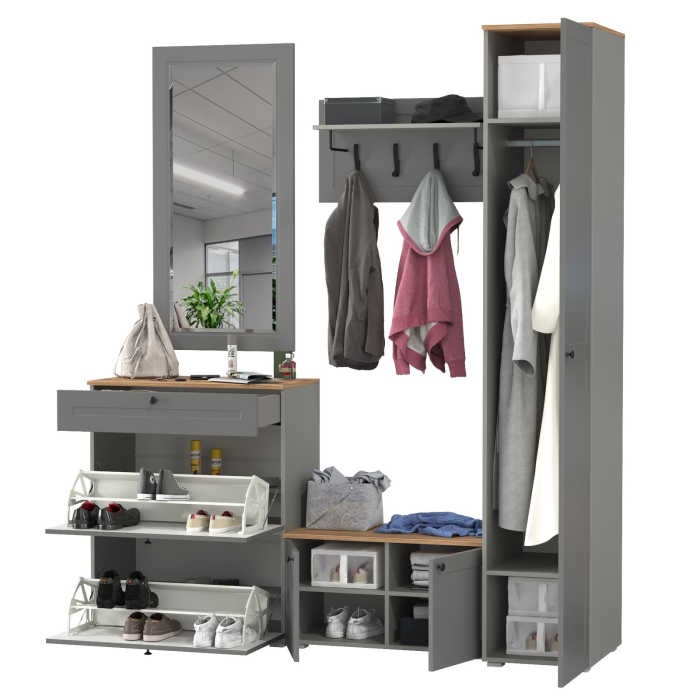 Прихожие, Набор мебели в прихожую Остин № 45
