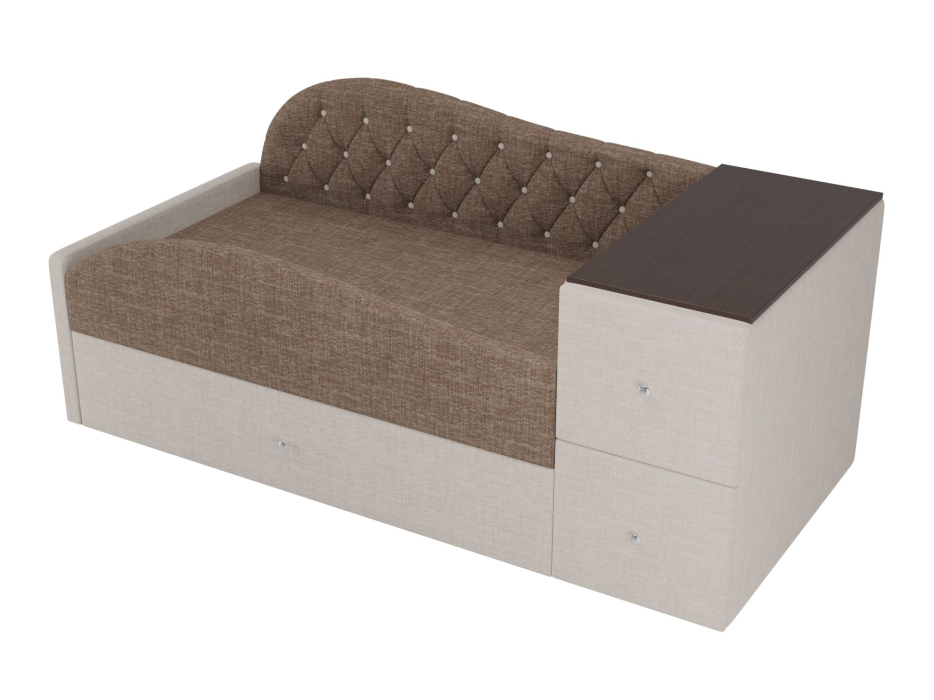 Кровати одноярусные, Детская кровать Джуниор,рогожка,левый угол