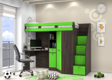 Кровати-чердаки, Кровать чердак  Golden Kids 6 венге