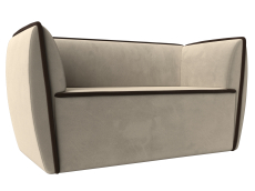 Дизайнерские диваны для гостиной, Прямой диван Бергамо 2-х местный, микровельвет