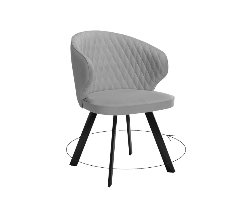 Стулья, Стул DikLine 249 поворотный (опоры черные)