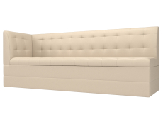 Диваны угловые кухонные, Кухонный диван Бриз с углом слева, экокожа