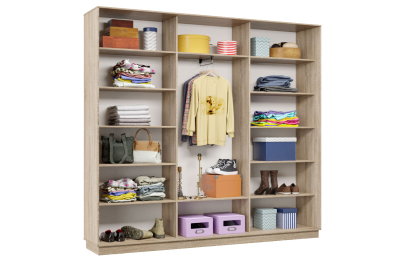 Шкаф-купе Премьер Лайт 63 (05;05;05) трехдверный