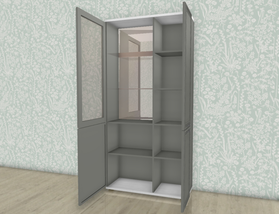 Шкафы двухстворчатые, Модульная система Карина Шкаф ШК-1072